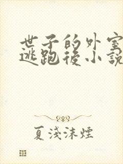 世子的外室美人逃跑后小说封面