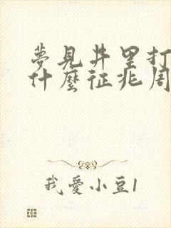 梦见井里打水是什么征兆周公解梦