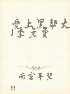 爱上黑帮大佬第1季免费封面