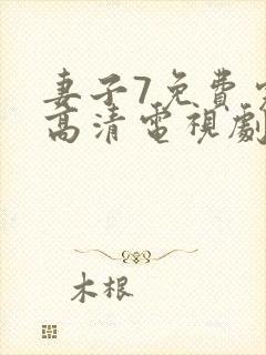 妻子7免费完整高清电视剧在线观看