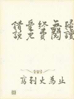 错爱终无归途小说免费阅读封面