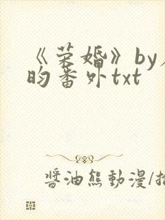 《荣婚》by希昀番外txt