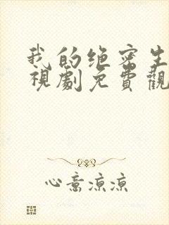 我的绝密生涯电视剧免费观看封面