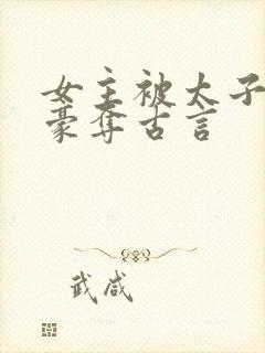 女主被太子强取豪夺古言封面