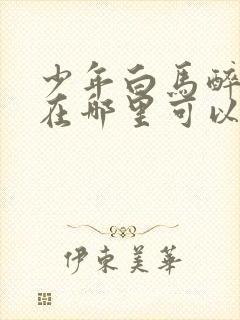 少年白马醉春风在哪里可以免费看