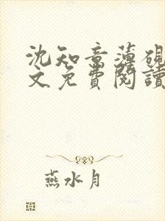 沈知意薄砚霆全文免费阅读