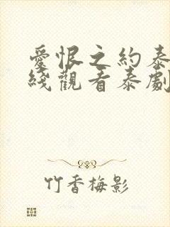 爱恨之约泰剧在线观看泰剧免费高清