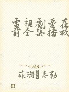 电视剧爱在日落前全集播放