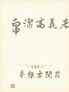 白洁高义老七王申