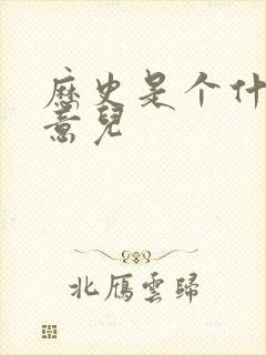 历史是个什么玩意儿