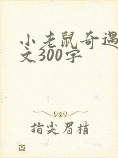 小老鼠奇遇记作文300字