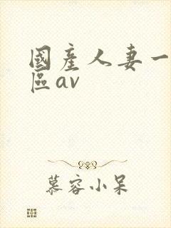 国产人妻一区二区av