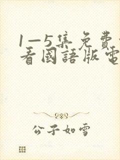 1—5集免费观看国语版电视剧