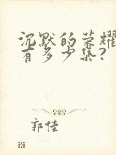 沉默的荣耀一共有多少集?封面