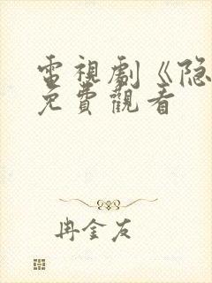 电视剧《隐锋》免费观看