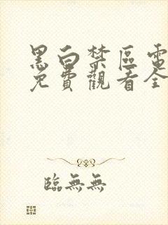 黑白禁区电视剧免费观看全集高清