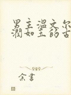 男主温文尔雅温润如玉的古言