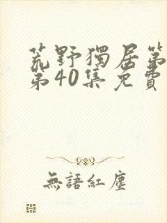 荒野独居第3季第40集免费观看