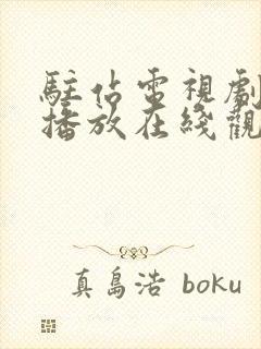 驻站电视剧免费播放在线观看西瓜