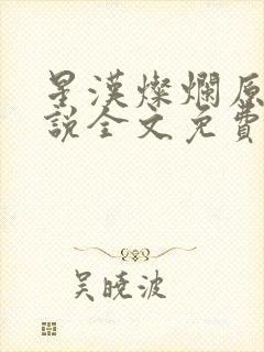 星汉灿烂原著小说全文免费阅读