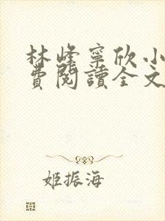 林峰宁欣小说免费阅读全文最新章节笔趣阁