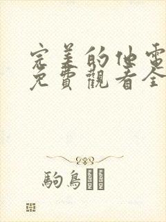 完美的他电视剧免费观看全集