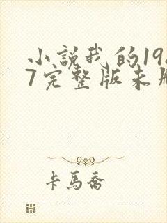 小说我的1987完整版未删减小说