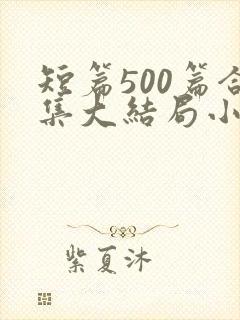 短篇500篇合集大结局小说笔趣阁