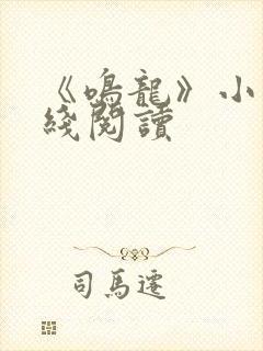 《鸣龙》小说在线阅读