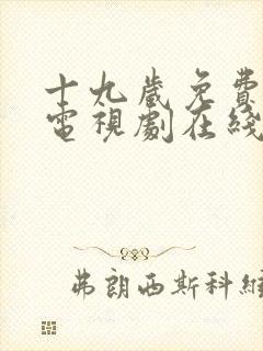 十九岁免费高清电视剧在线观看封面