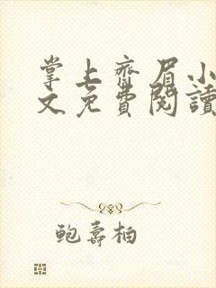 掌上齐眉小说全文免费阅读笔趣阁