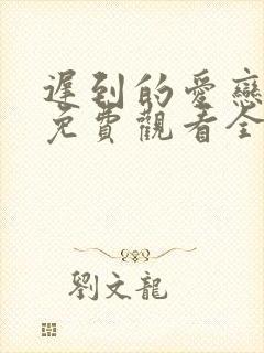 迟到的爱恋短剧免费观看全集高清