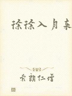徐徐入月来封面