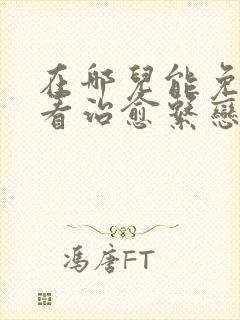 在哪儿能免费观看治愈系恋人