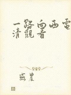 一路向西电影高清观看封面