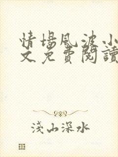 情场风波小说全文免费阅读最新章节