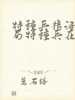 特种兵杨洛大结局特种兵在都市