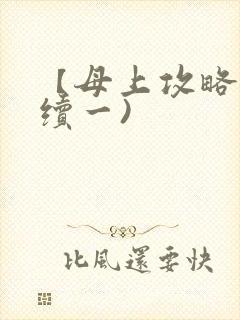 【母上攻略】(续一)封面