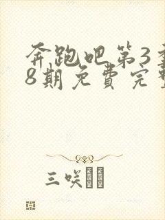 奔跑吧第3季第8期免费完整版