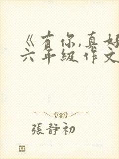 《有你,真好》六年级作文500