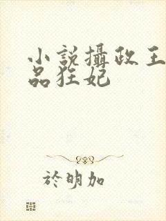 小说摄政王的医品狂妃封面