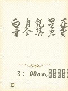 白月梵星在线观看全集免费完整版封面