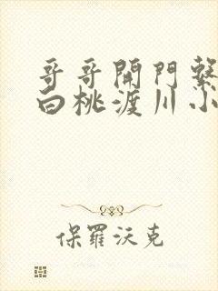 哥哥开门系我呀白桃渡川小说免费阅读