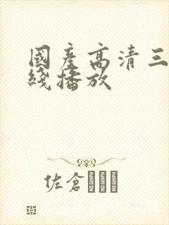 国产高清三级在线播放