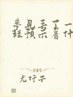 梦见丢了一只拖鞋预示着什么