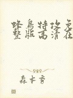 蜂鸟特攻免费完整版高清在线观看