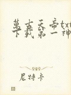 万古天帝txt下载第一神封面