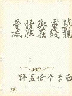 爱情与灵药未删减版在线观看电视剧