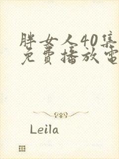 胖女人40集全免费播放电视剧