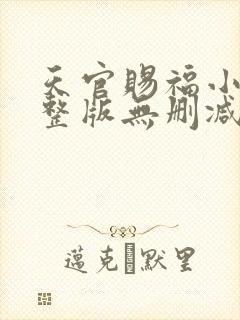 天官赐福小说完整版无删减txt下载封面